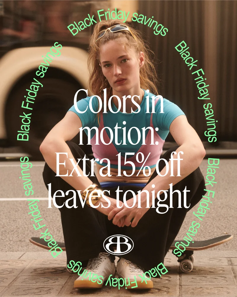 Colors in motion: Extra 15% off leaves tonight