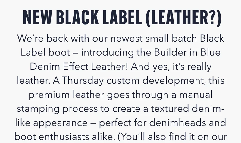 New Black Label