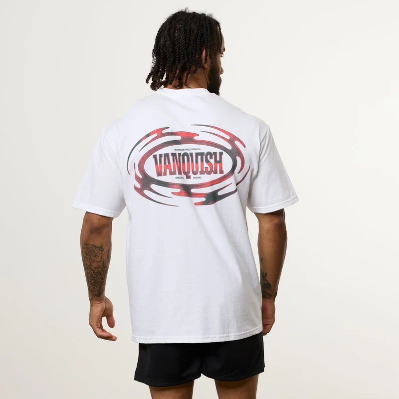 Image of Vanquish Revolve Chrome White Oversized T Shirt
