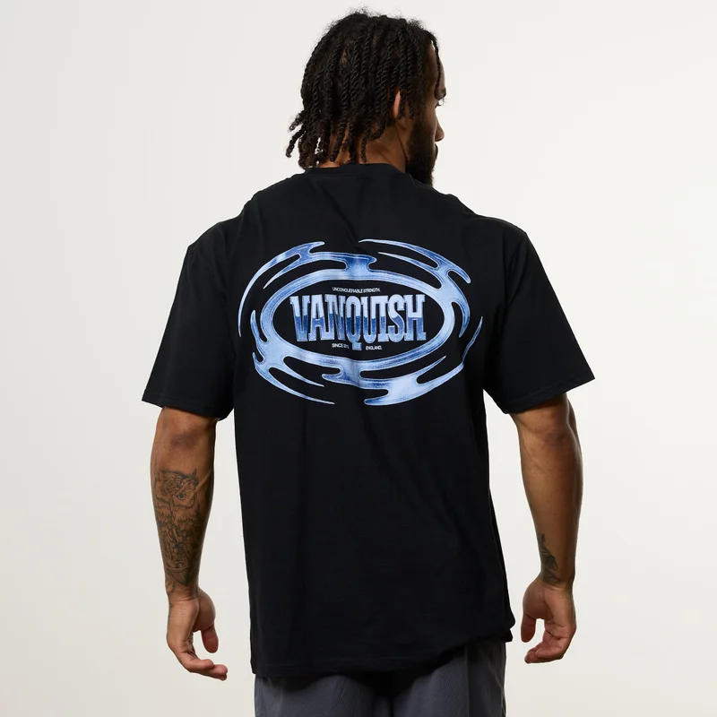 Image of Vanquish Revolve Chrome Black Oversized T Shirt