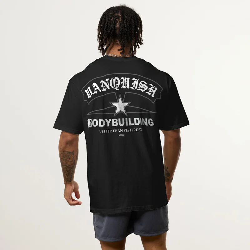 Image of Vanquish Revolve Legion Black Oversized T Shirt