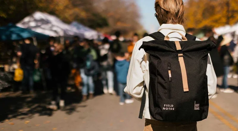 Pitch Black Rolltop Backpack