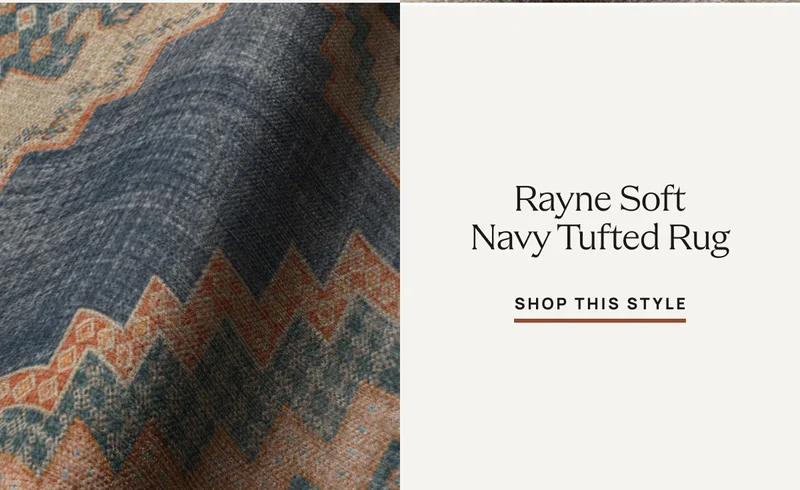 Rayne Soft Navy Tufted Rug