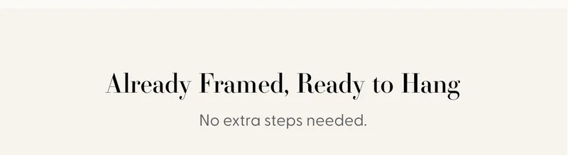 No extra steps needed