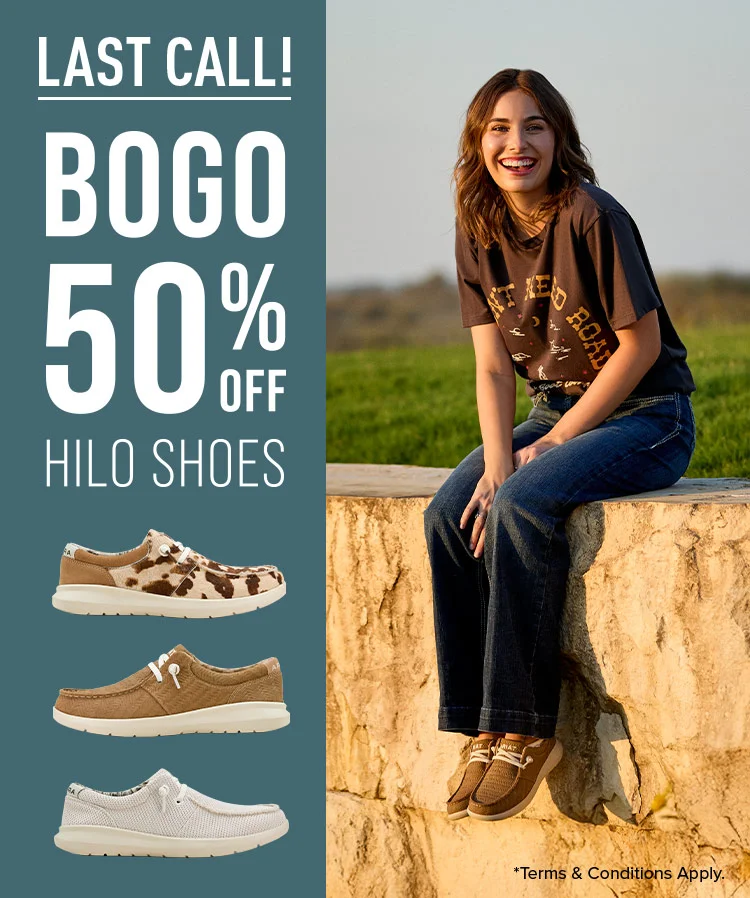 LAST CALL! BOGO 50% OFF HILO SHOES