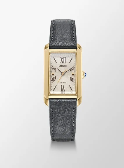 Citizen L Bianca Gold-Tone Dial Apple Leather Strap EW5622-09P