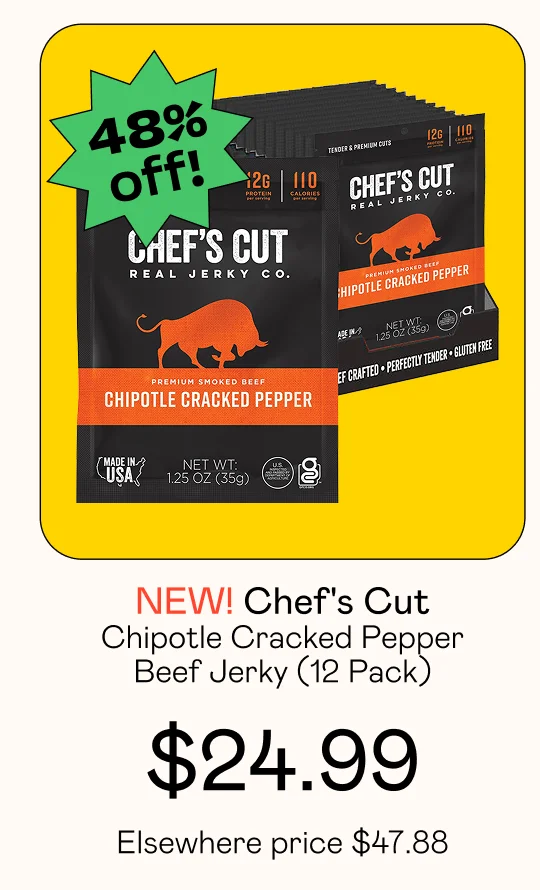 Chipotle Cracked Pepper Beef Jerky (12 Pack)
