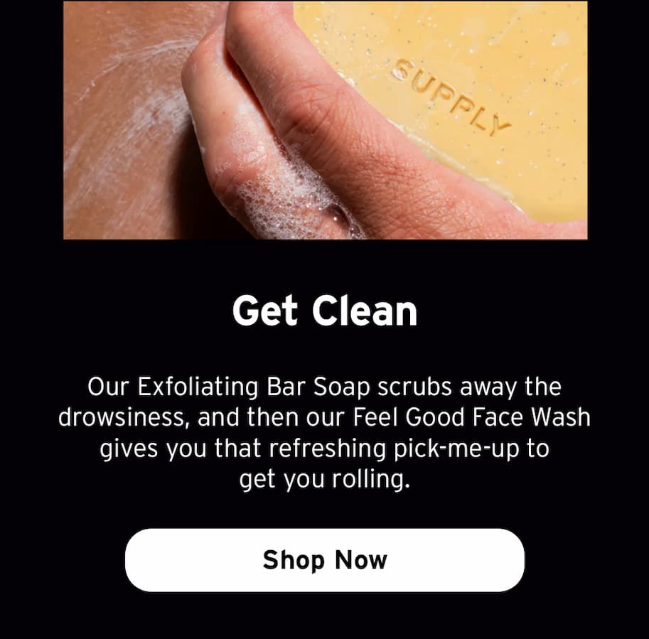 Get clean - Exfoliating Bar Soap