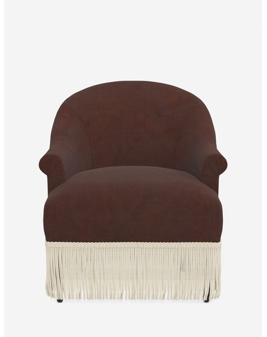 Renaud Accent Chair-Wine Mini Corduroy
