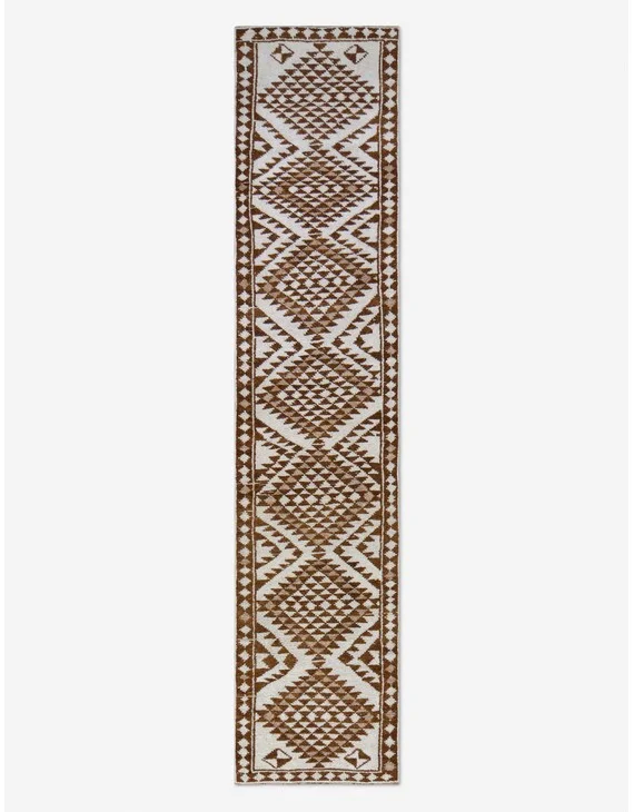 Vintage Turkish Hand-Knotted Wool Runner Rug No. 269, 2'7" x 11'8"