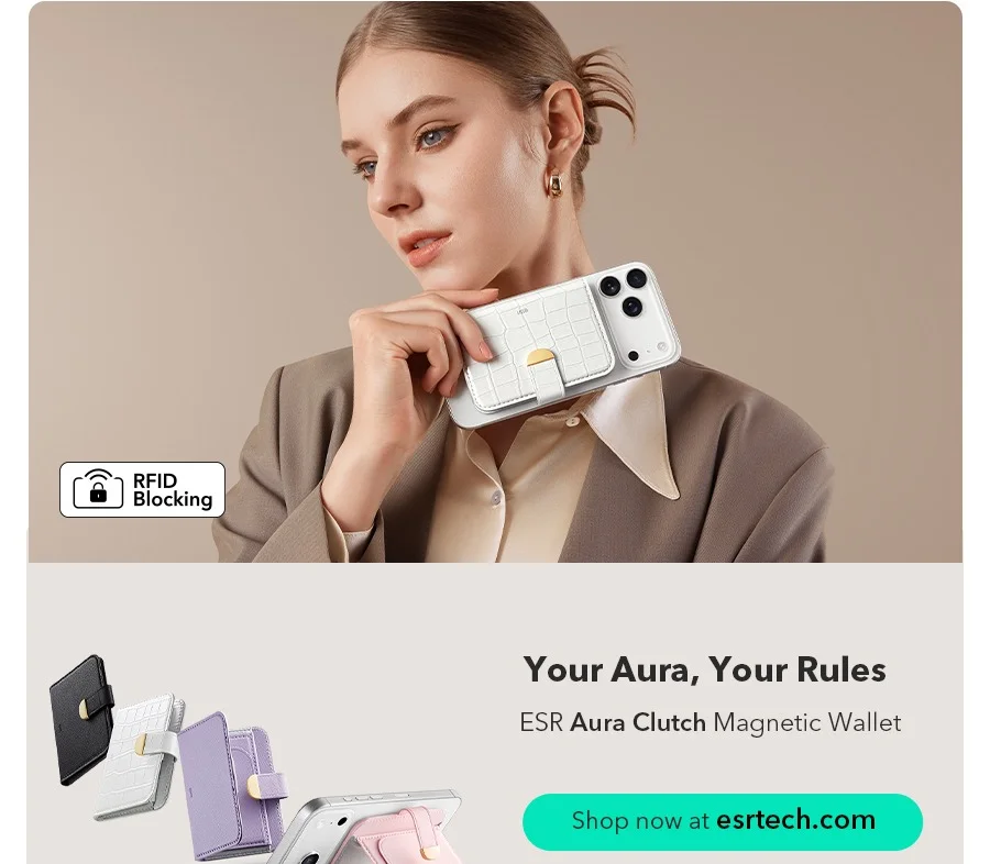 ESR Aura Clutch Magnetic Wallet