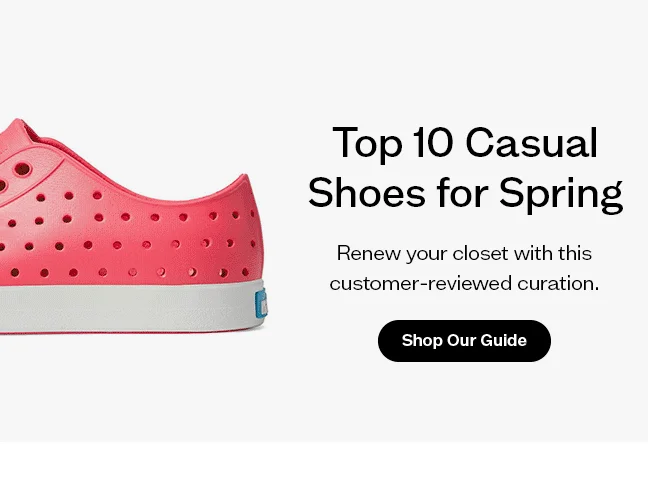 Shop Casual Shoes for Spring Guide