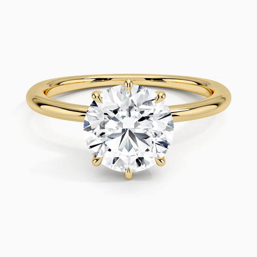 Freesia Six-Prong Solitaire Ring