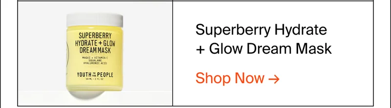 Superberry hydrate glow dream mask