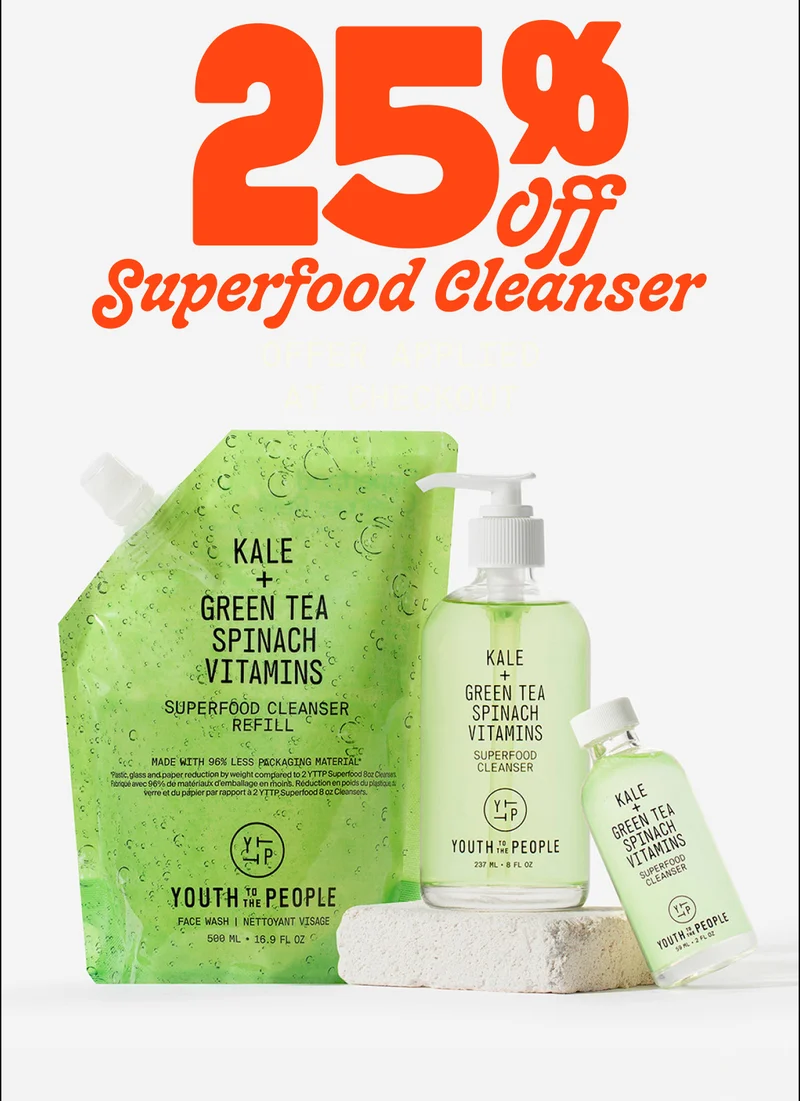 25% off superfood cleanser