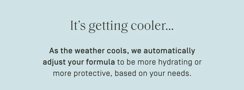 It's getting cooler..