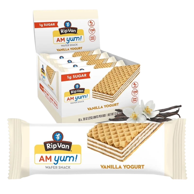Image of Rip Van Wafels AM Yum Vanilla Wafer (16 Pack)