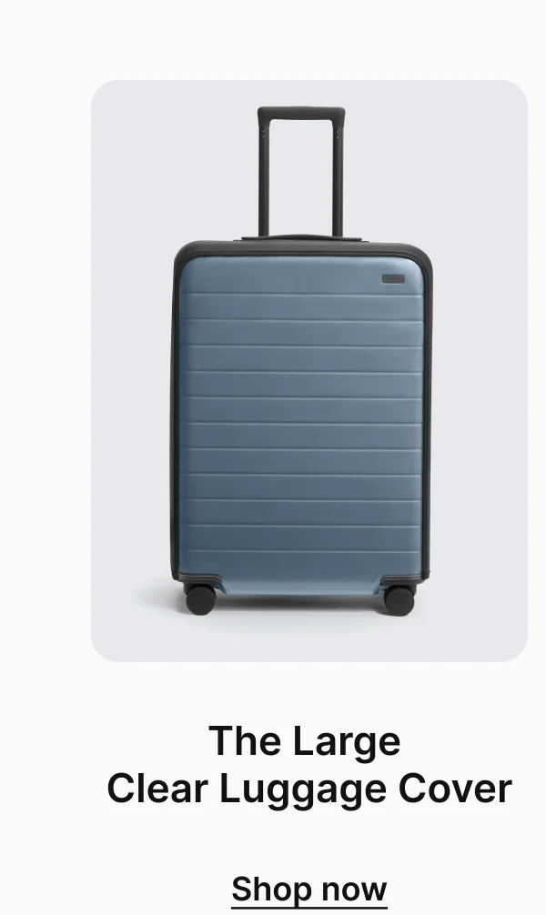The Large Clear Luggage Cover