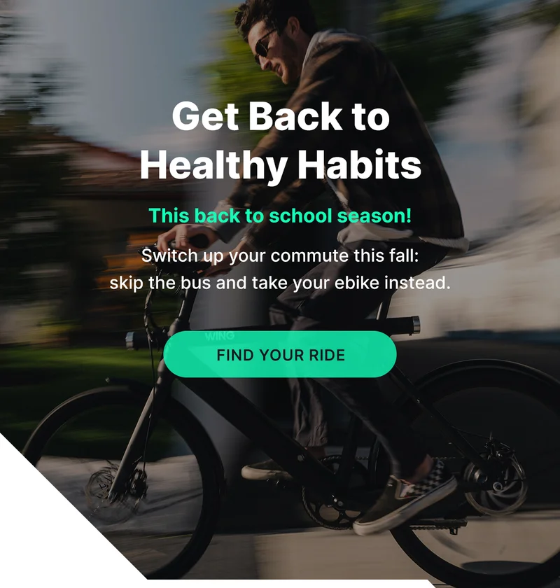 get back to healthy habits [find your ride]
