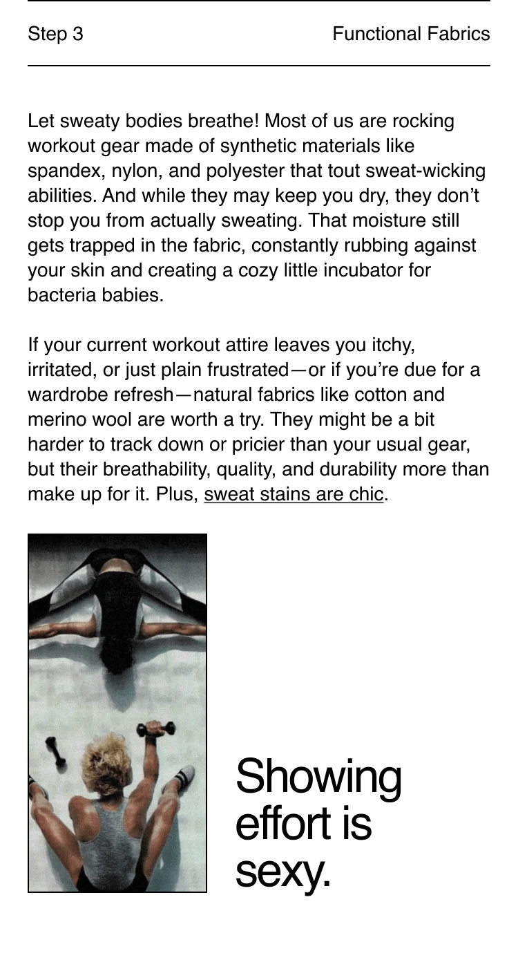 Step 3: Functional Fabrics