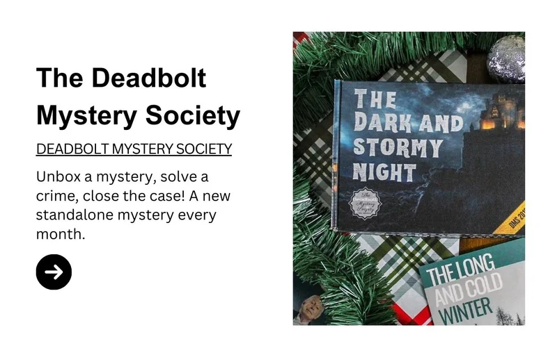 The Deadbolt Mystery Society Monthly Box