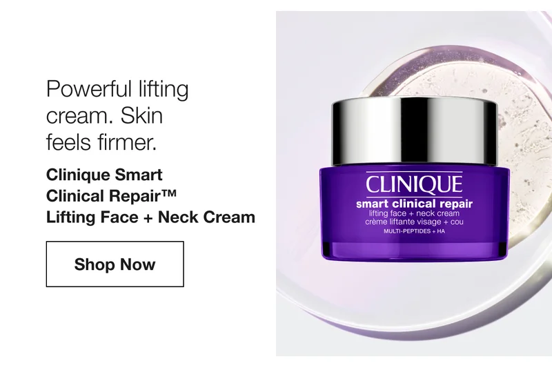 Powerful lifting cream. Skin feels firmer. | Clinique Smart Clinical Repair™ Lifting Face + Neck Cream | Shop Now