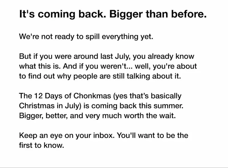 It's coming back. Bigger than before.