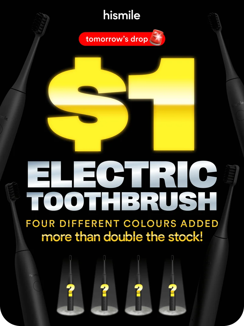 tomorrow's drop. $1 ELECTRIC TOOTHBRUSH. FOUR DIFFERENT COLOURS ADDED. more than double the stock!