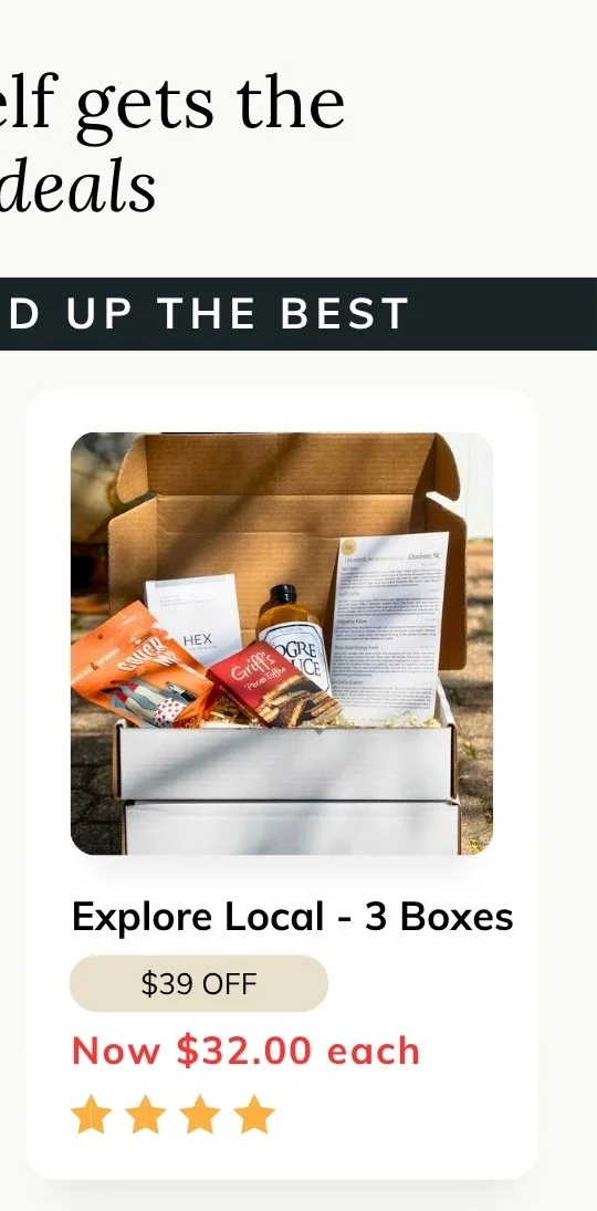 3 Month Package - Early Holiday Special! Explore Local Box
