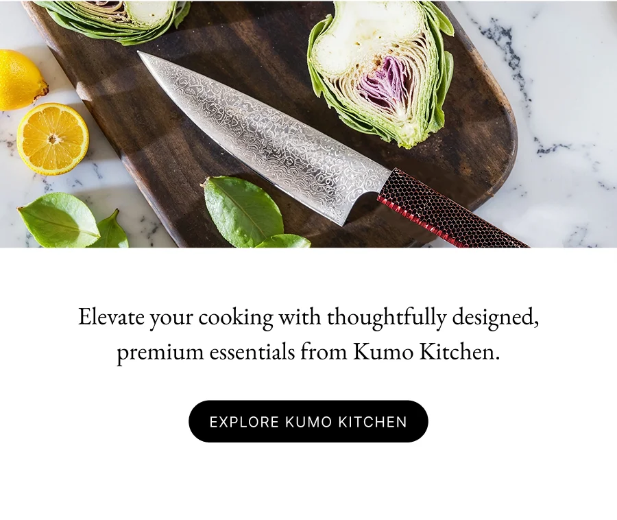 Elevate your cooking with thoughtfully designed, premium essentials from kumo kitchen.