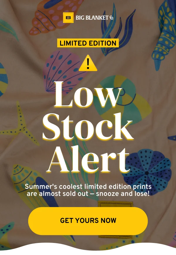 LOW STOCK ALERT - GET YOURS NOW