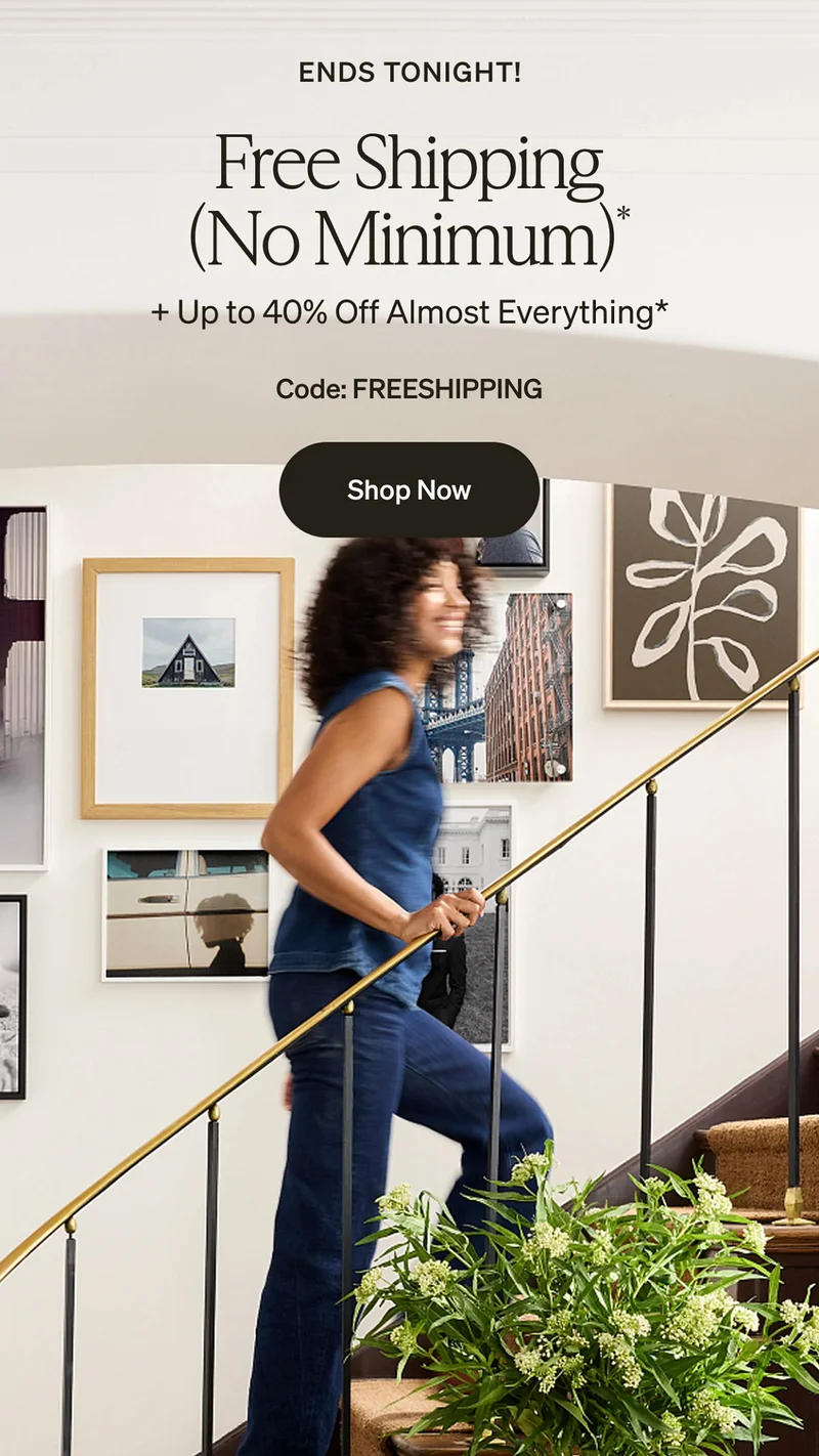 Free shipping ends tonight!