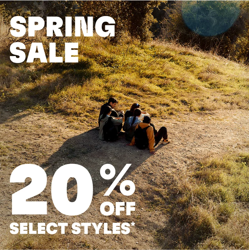 Spring Sale. 20% off select styles*