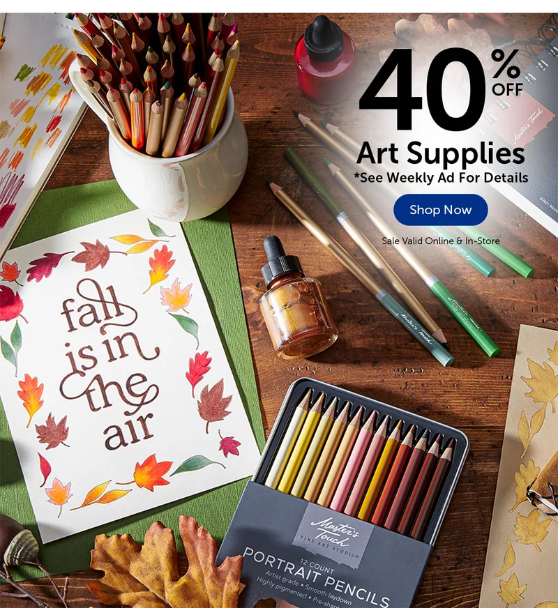 40% Off Art Supplies