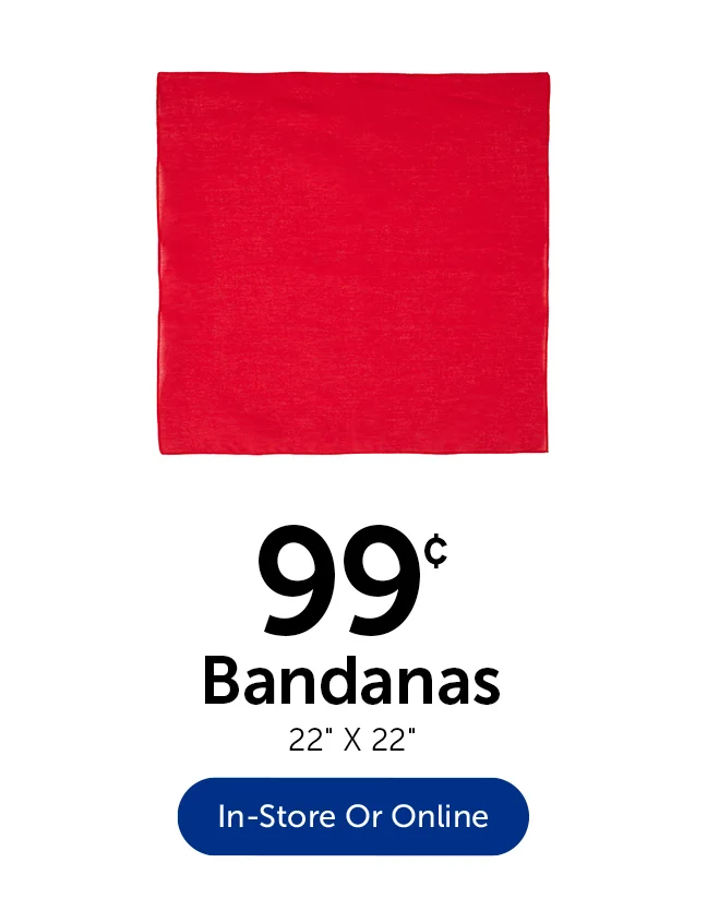 .99¢ Bandanas