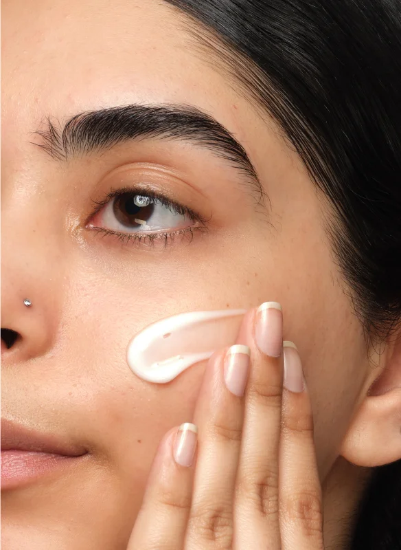 Sabah applying Squalane Cleanser