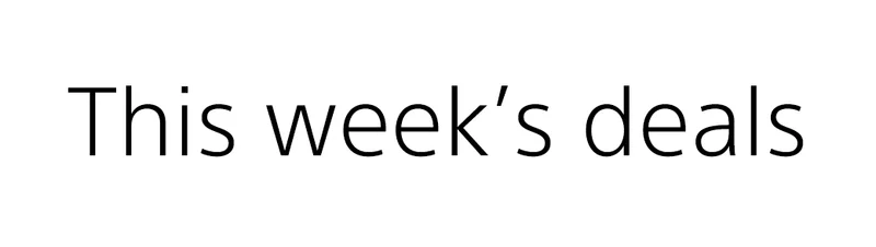 This week's deals