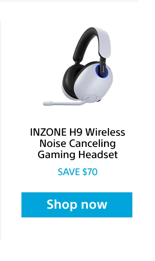 INZONE H9 Wireless Noise Canceling Gaming Headset | Save $70 | Shop now