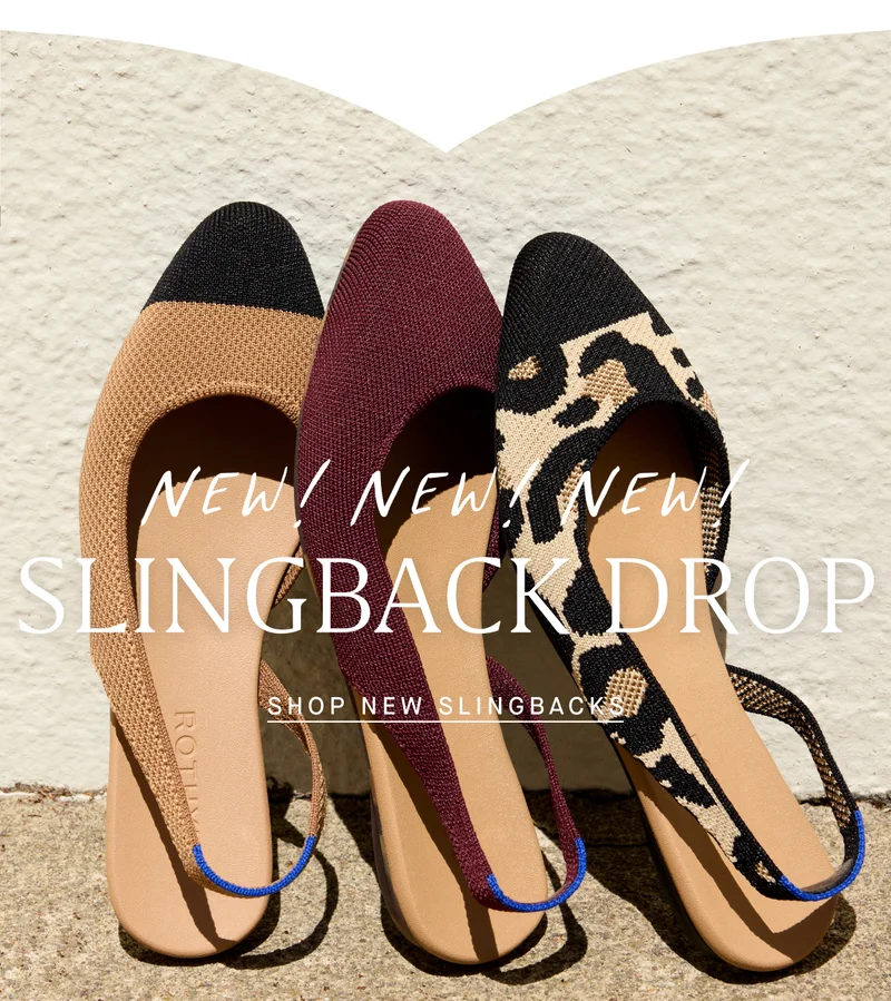 NEW! NEW! NEW! Slingback Drop SHOP NEW SLINGGBACKS