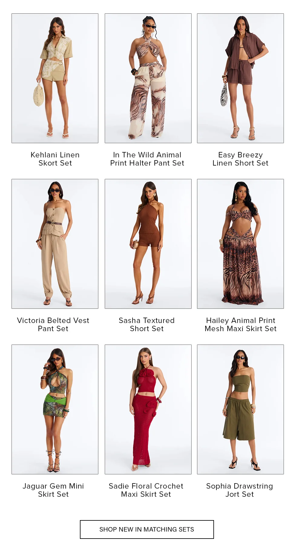 Stylish model in olive green Sophia Drawstring Jort Set: tube top and loose jorts, accessorized with chic sunglasses and black heels. Discover women's new arrivals.