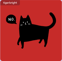 Black Cat Says No T-Shirt