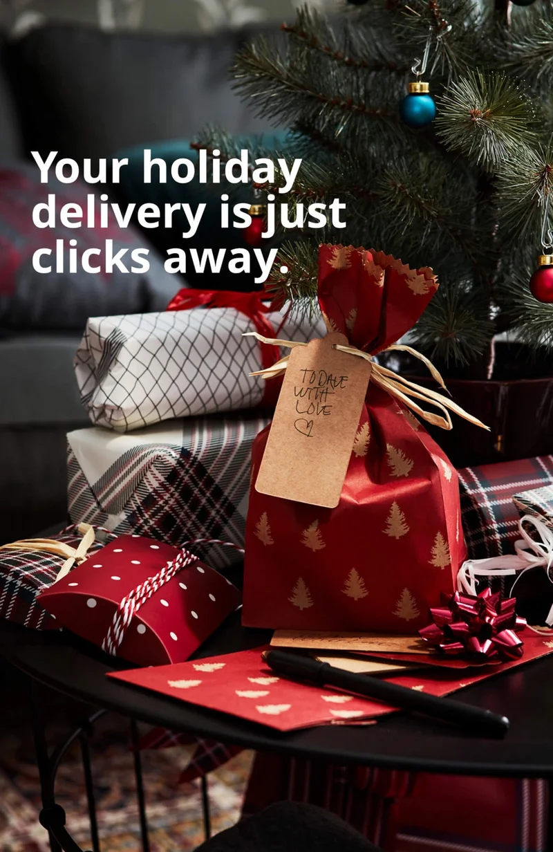 Your holiday delivery is just clicks away.