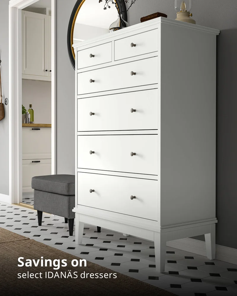 Savings on select IDANÄS dressers
