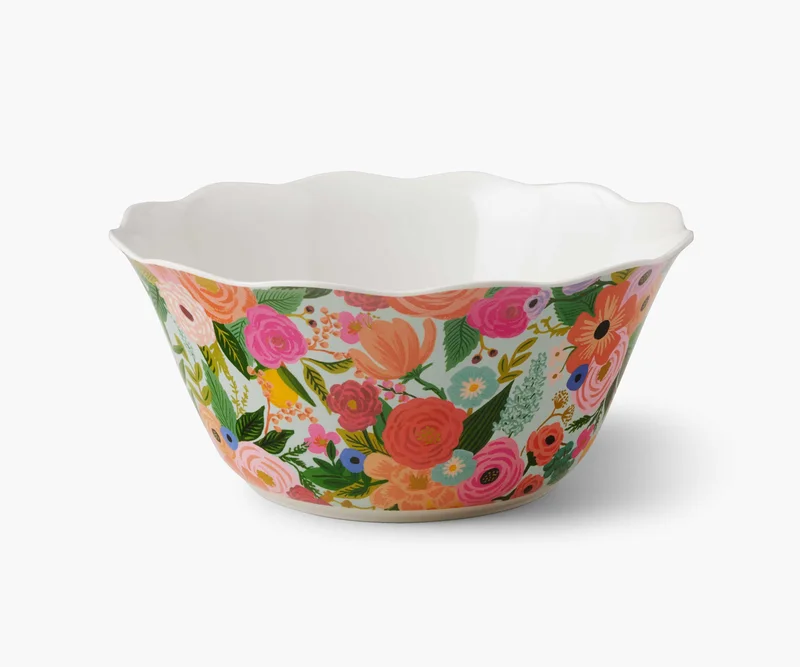 Image of Melamine Serving Bowl - Garden Party