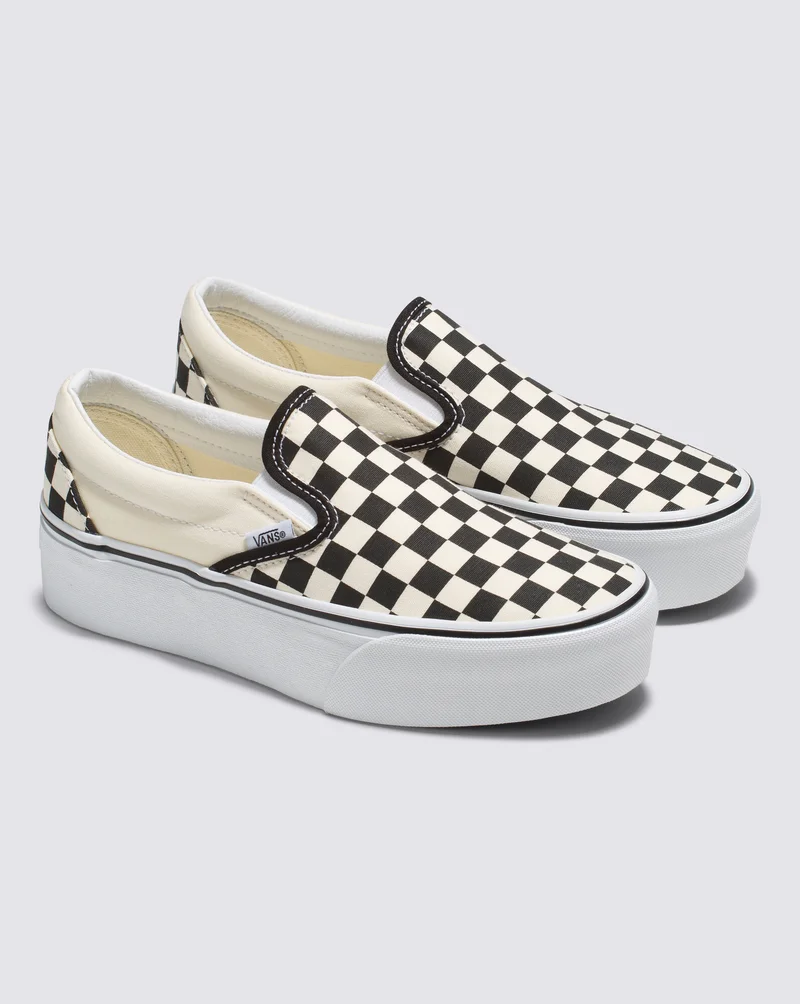 Classic Slip-On Checkerboard Stackform Shoe