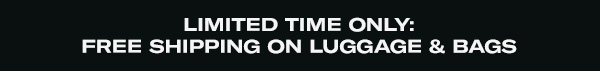Free Shipping on Luggage and Bags