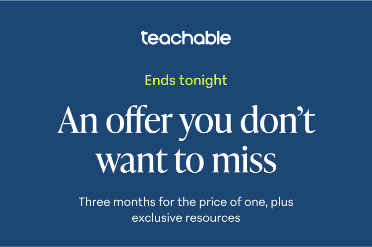 An offer you don't want to miss