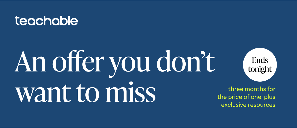 An offer you don't want to miss