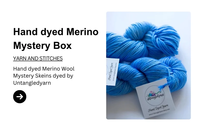 Hand dyed Merino Only Mystery Box by Untangledyarn