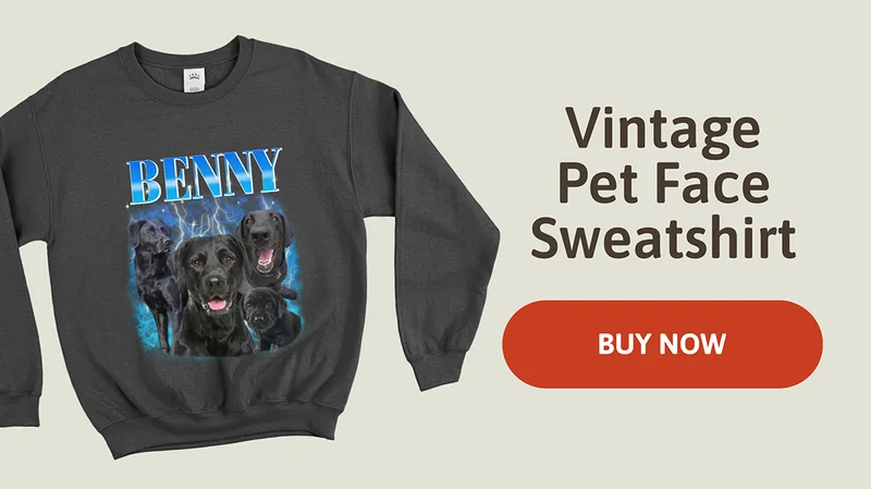 Vintage Pet Face Sweatshirt